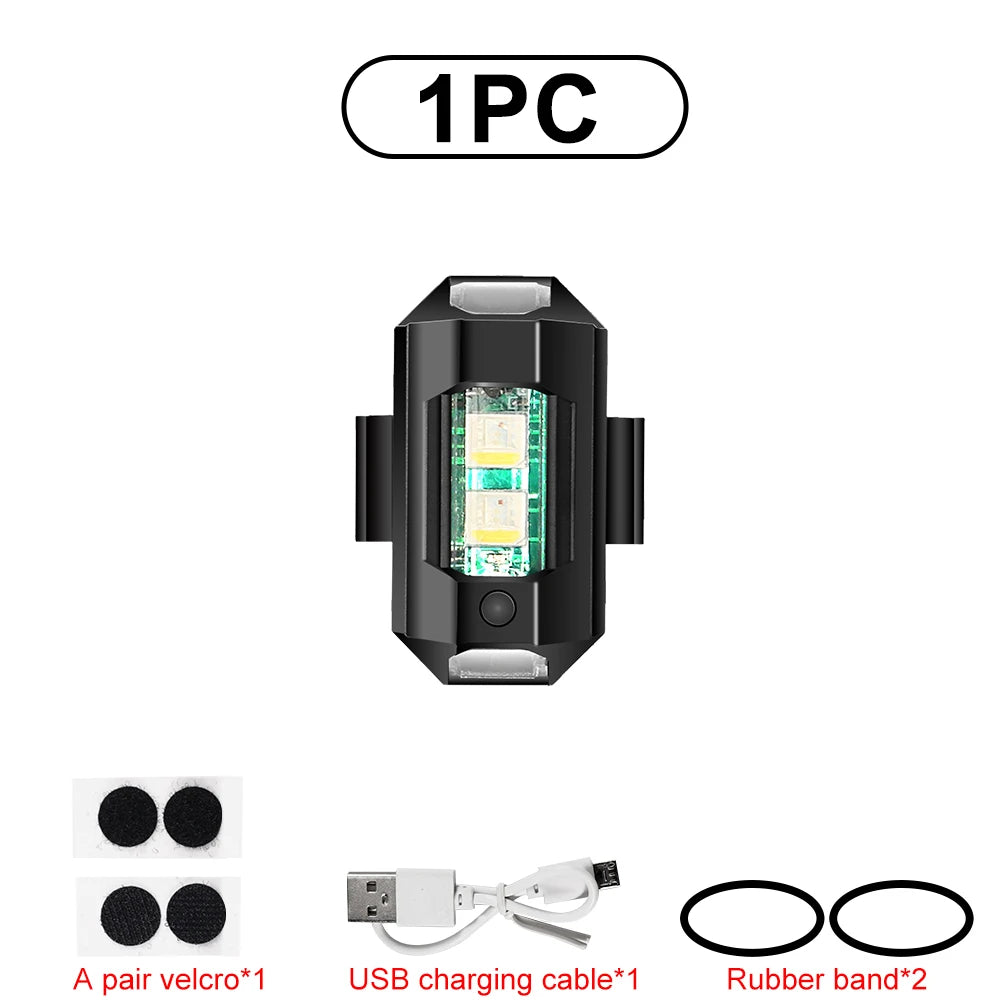 Luzes LED Universais (Indicador de Sinal) - Motocicleta, Carro, Drone e Biciclet